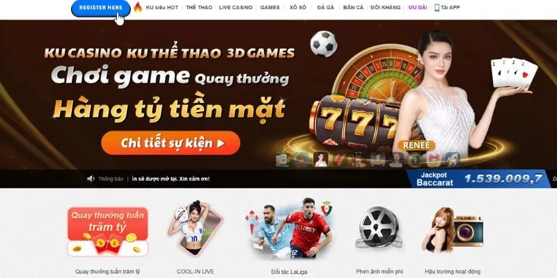 Ku Casino - nhà cái trực tuyến, 60 cấp vip